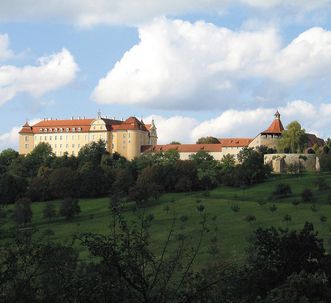 Ansicht von Schloss ob Ellwangen