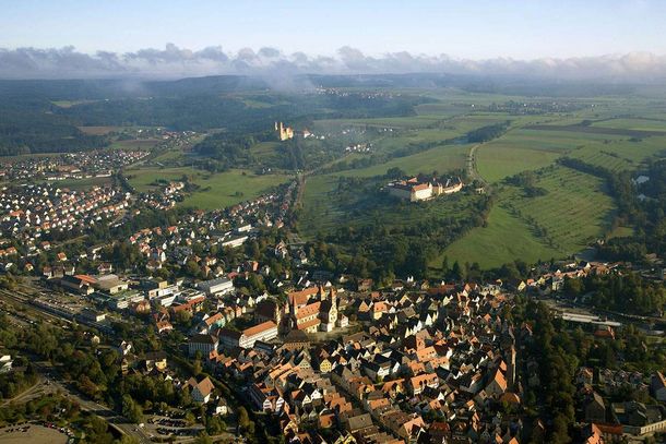 Schloss ob Ellwangen, Blick ins Land