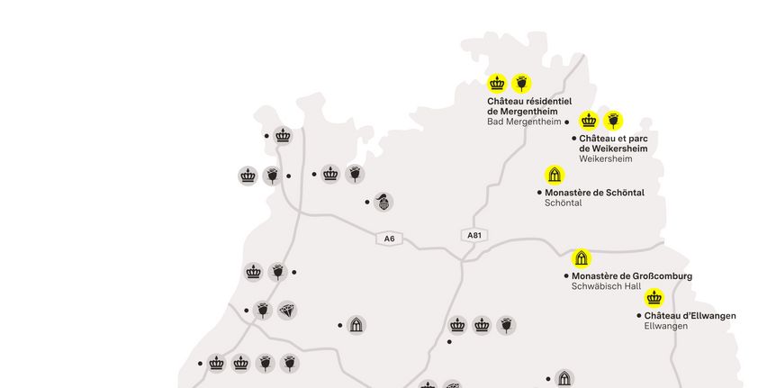 Carte de région "Hohenlohe et Ellwangen"