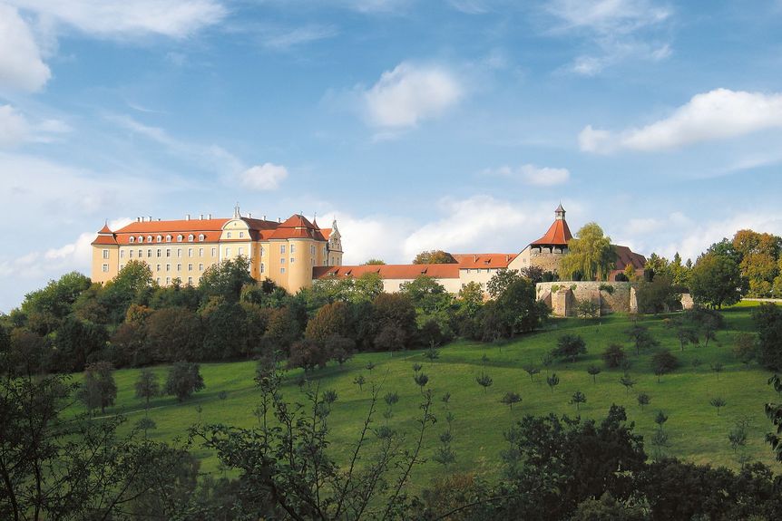 Schloss ob Ellwangen, Außenansicht, Panorama