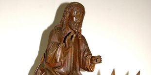 Detailbild von Jesus auf dem Palmesel