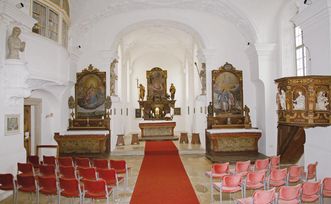 Chor der Schlosskapelle von Schloss ob Ellwangen