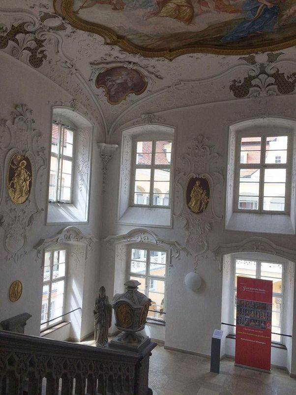 Schloss ob Ellwangen, Blick ins Treppenhaus