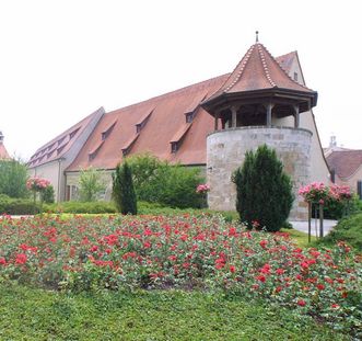 Turm im Klausengarten von Schloss ob Ellwangen